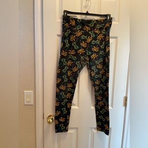 **SOLD** LLR Mardis Gras Leggings (tall and curvy)